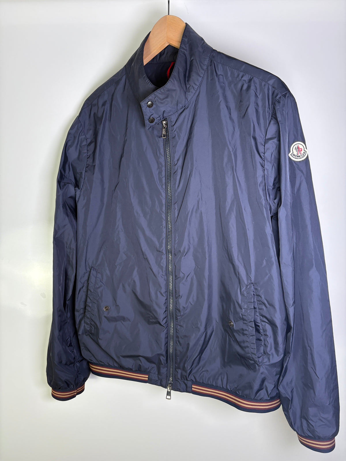 Moncler Vintage Nylon Blouson Jacket — Marine Blue · Size 3 · Men's