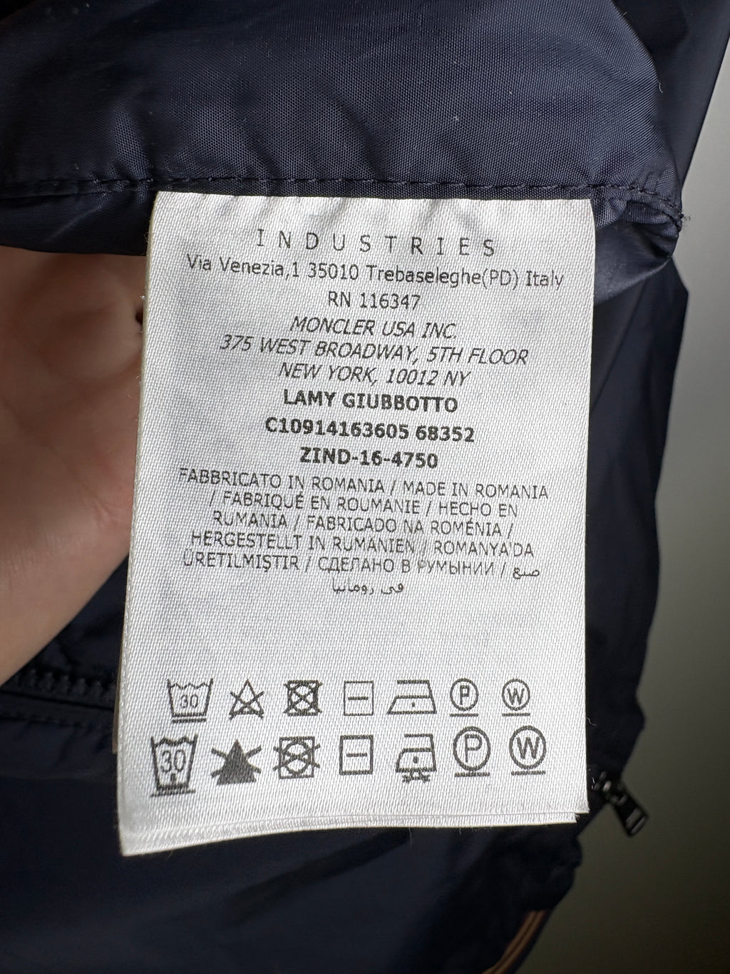 Moncler Vintage Nylon Blouson Jacket — Marine Blue · Size 3 · Men's