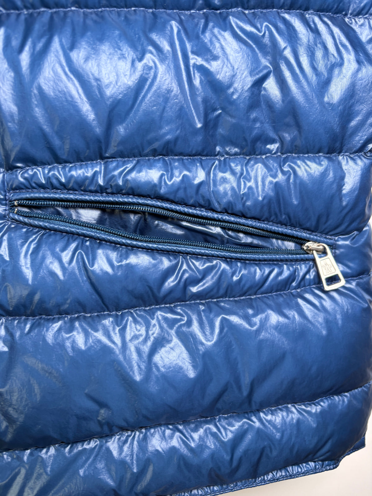 Moncler Vintage Down Vest — Royal Blue · Size 3 · Men's