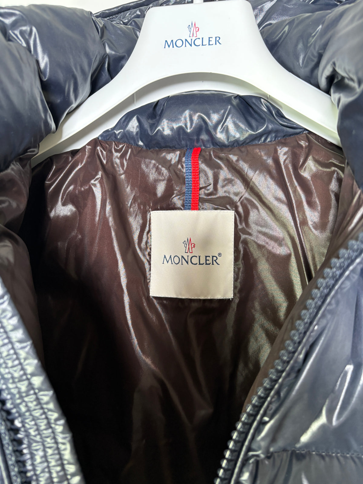 Moncler Maya Short Down Jacket — Vintage · Navy · Size 1 · Men's