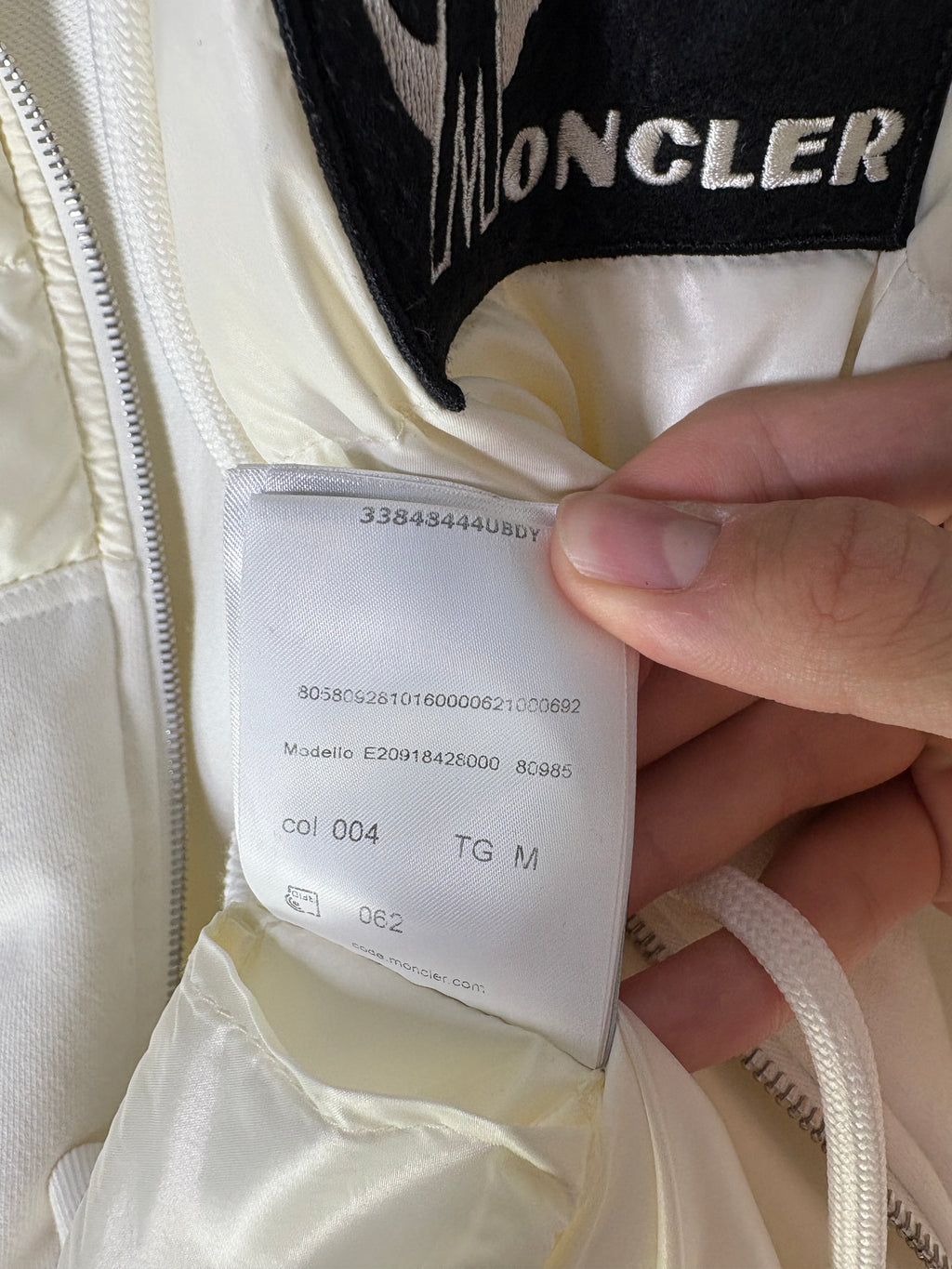 Moncler Vintage Knit Cardigan — White · Size 3 · Men's